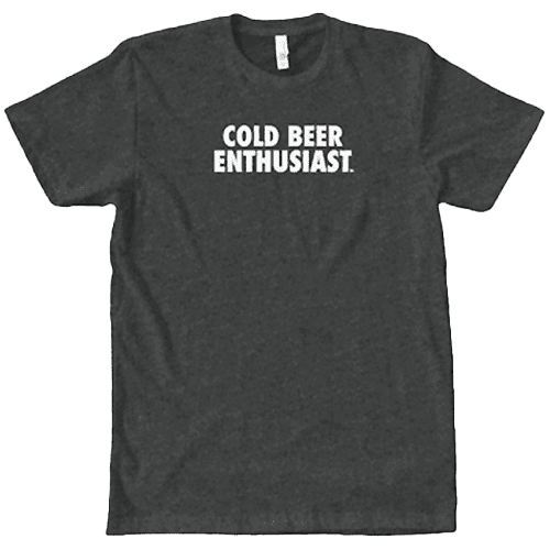 Cold Beer Enthusiast Shirt in Charcoal