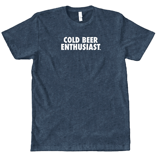 Cold Beer Enthusiast Shirt in Blue