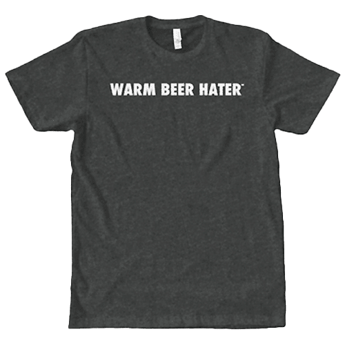 Warm Beer Hater Shirt in Charcoal