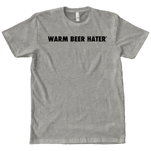 Warm Beer Hater Shirt in Grey