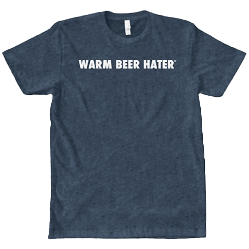Warm Beer Hater Shirt in Navy